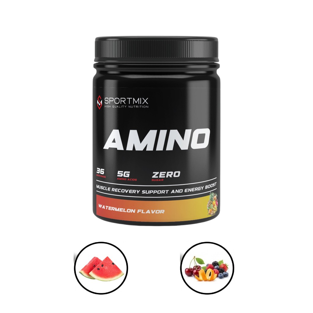 أمينو Amino Sportmix لدعم الطاقة والاستشفاء العضلي 200 جرام 36 وجبة